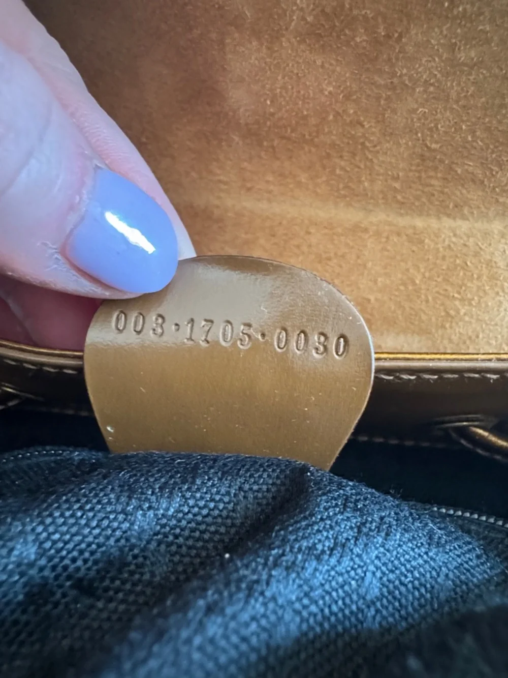 Gucci mini Patent Leather Drawstring Backpack ,, Bamboo Handle VTG Bronze - Picture 4 of 17